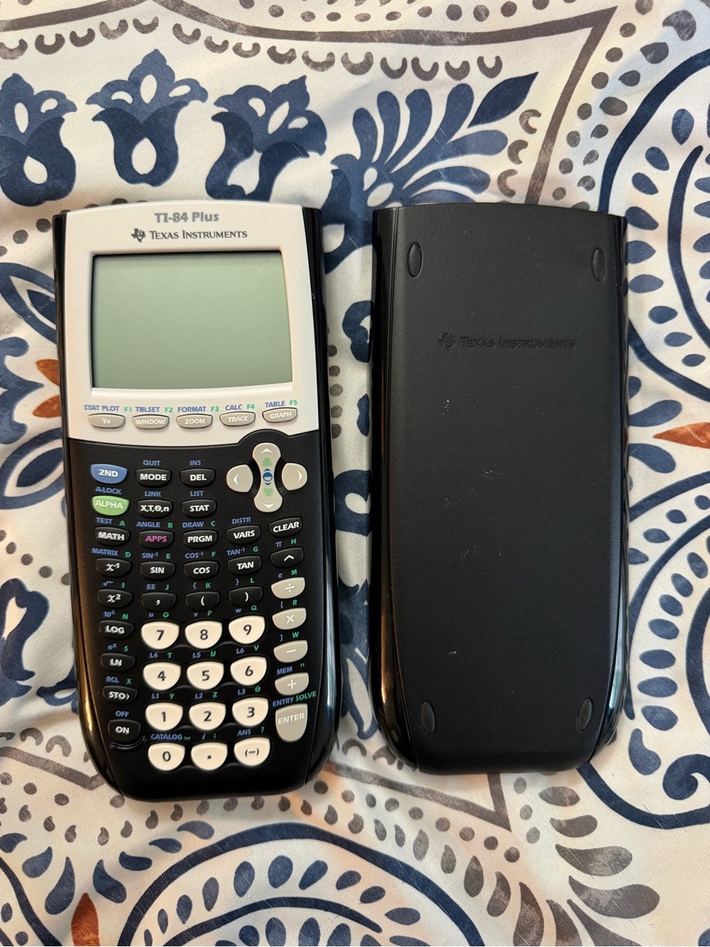 Texas Instruments TI-84 Plus Graphing Calculator - Black and White